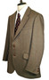 Vintage Swaine Adeney Bladen 44R Brown Mix Tailored Tweed Jacket