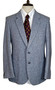 Vintage C&A Blue Grey MIx 40" Slim Fit Tweed Mens Blazer