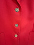 DAKS Signature London Ladies UK 14 Red 100% Wool Blazer Jacket