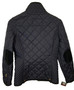 Joules Women's Black Quilted Country Jacket UK 10 Floral Lined Corduroy Collar