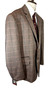 House of Cavani Mens Blazer UK 52 Brown Herringbone Check Smart Jacket
