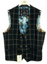 House of Cavani 46R Blue Box Modern Waistcoat BNWT