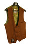 Marc Darcy Brown 40" Brown Double Breasted Modern Mens Waistcoat