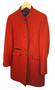 Moon Shetland Womens Coat UK 14 Vibrant Orange 100% Wool Country Jacket