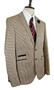 House of Cavani Mens Blazer 38R Brown Black Houndstooth Check Smart Jacket