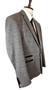 Marc Darcy Mens Blazer 44R Grey Herringbone Red Check Dion Smart Jacket
