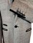 Marc Darcy Mens Blazer 44R Grey Herringbone Red Check Dion Smart Jacket