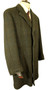 Vtg Dunn & Co Mens Overcoat 42R / 104R Green Tweed Check 100% Wool Country Coat