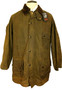 Vintage A98 Barbour Solway Zipper 42"/107cm Olive Brown 2-Crest Waxed  Jacket