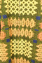 Vintage Tydybo Orange Green Medium Welsh Tapestry Woven Cape Poncho