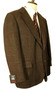 Vintage 1991 Holland & Sherry 44"  Savile Row Brown Check Tailored Tweed Jacket