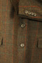 Vintage 1991 Holland & Sherry 44"  Savile Row Brown Check Tailored Tweed Jacket