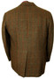 Vintage 1991 Holland & Sherry 44"  Savile Row Brown Check Tailored Tweed Jacket