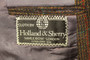 Vintage 1991 Holland & Sherry 44"  Savile Row Brown Check Tailored Tweed Jacket