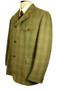Vtg Cotswold Woollen Weavers 46" Green Half Norfolk Bi-Swing Shooting Jacket