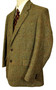 Harris Tweed Mens 40R Green Red Blue Yellow Overcheck Tweed Blazer Jacket