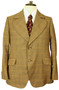 Vintage John Collier 36" Brown Check Design Circle Mens Suit Jacket
