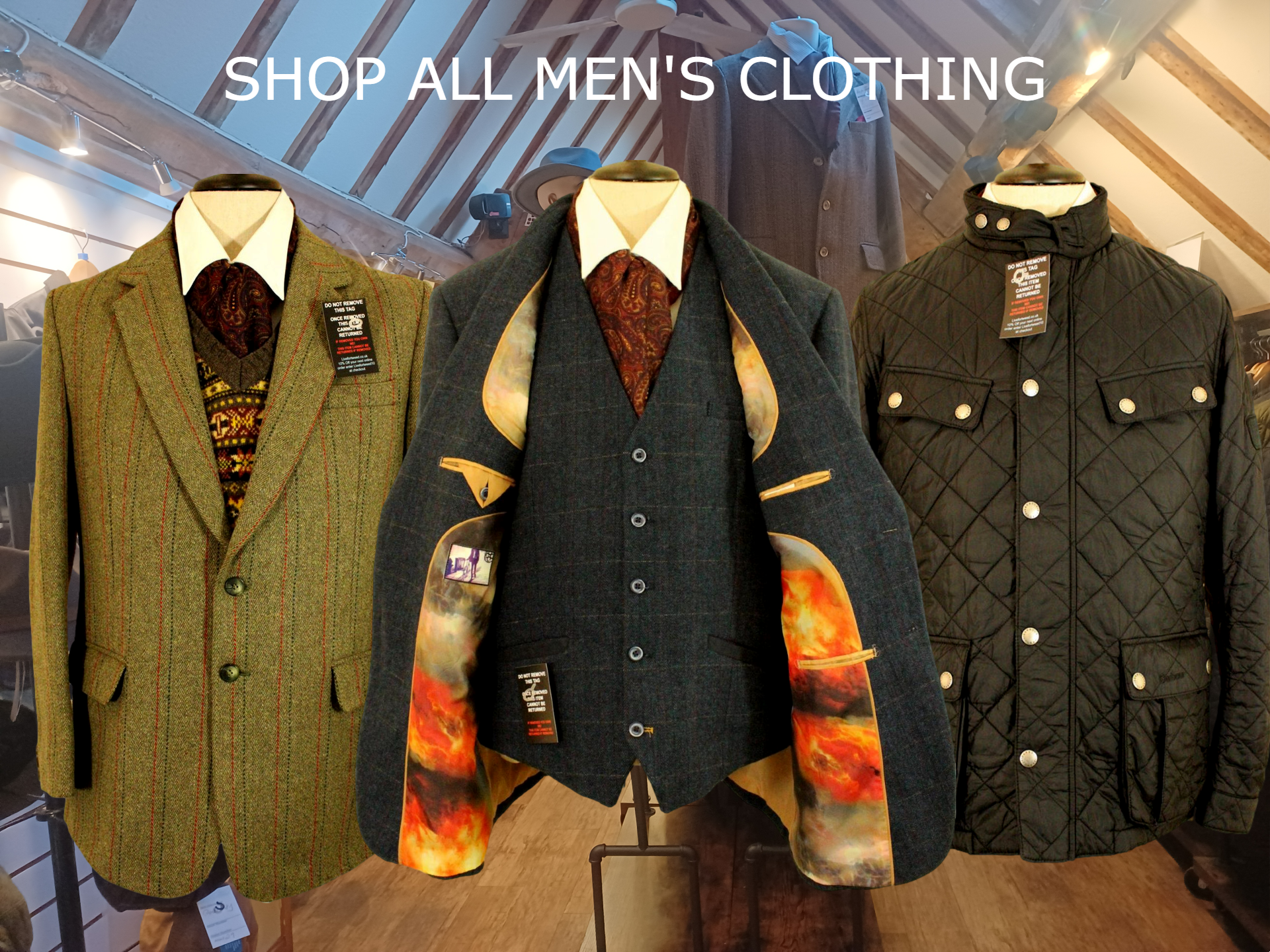 Shop Now at Live for Tweed and browse through our latest collection of mens preloved and vintage clothing. 