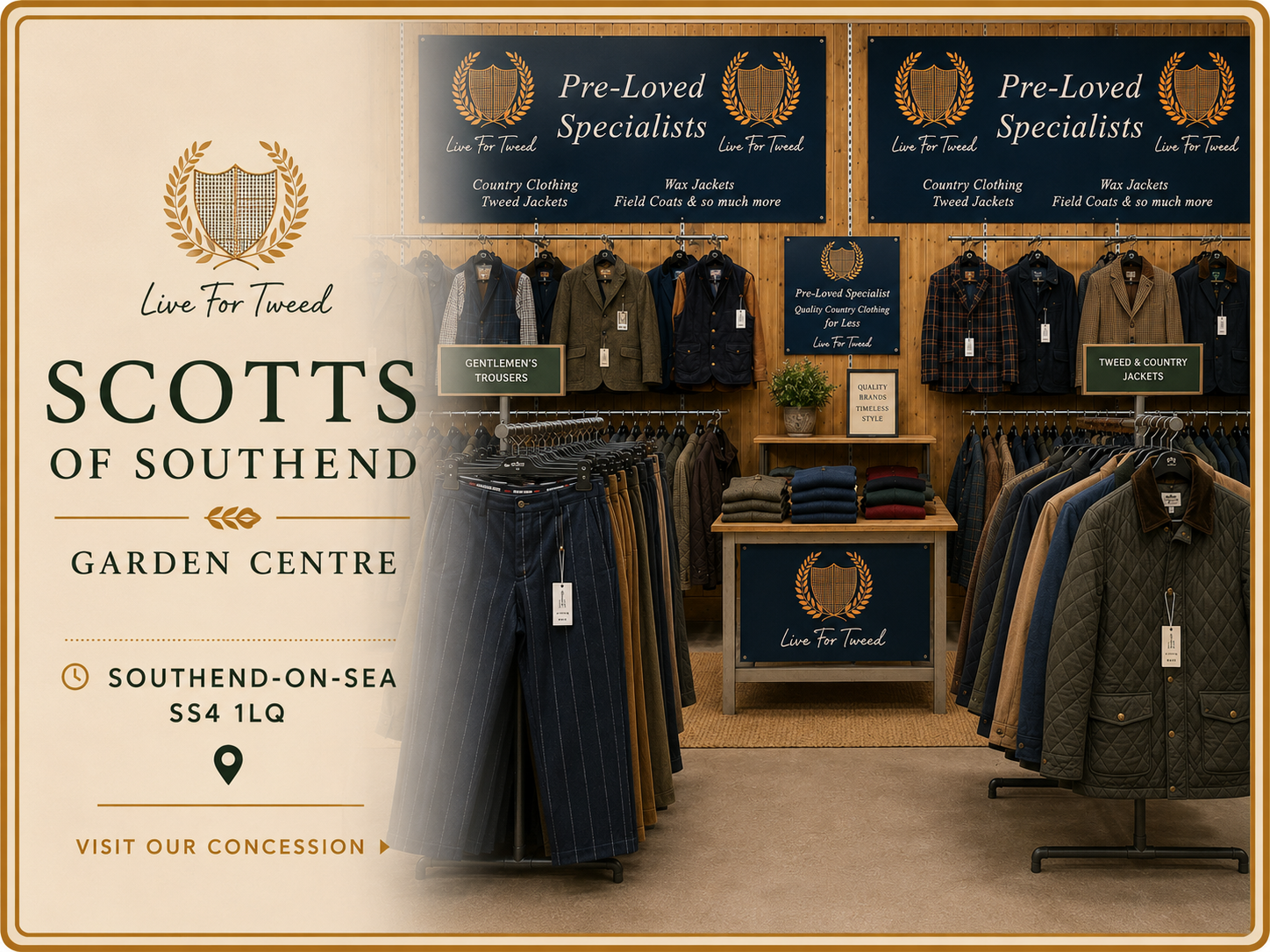Live for Tweed located within Scotts of Southend