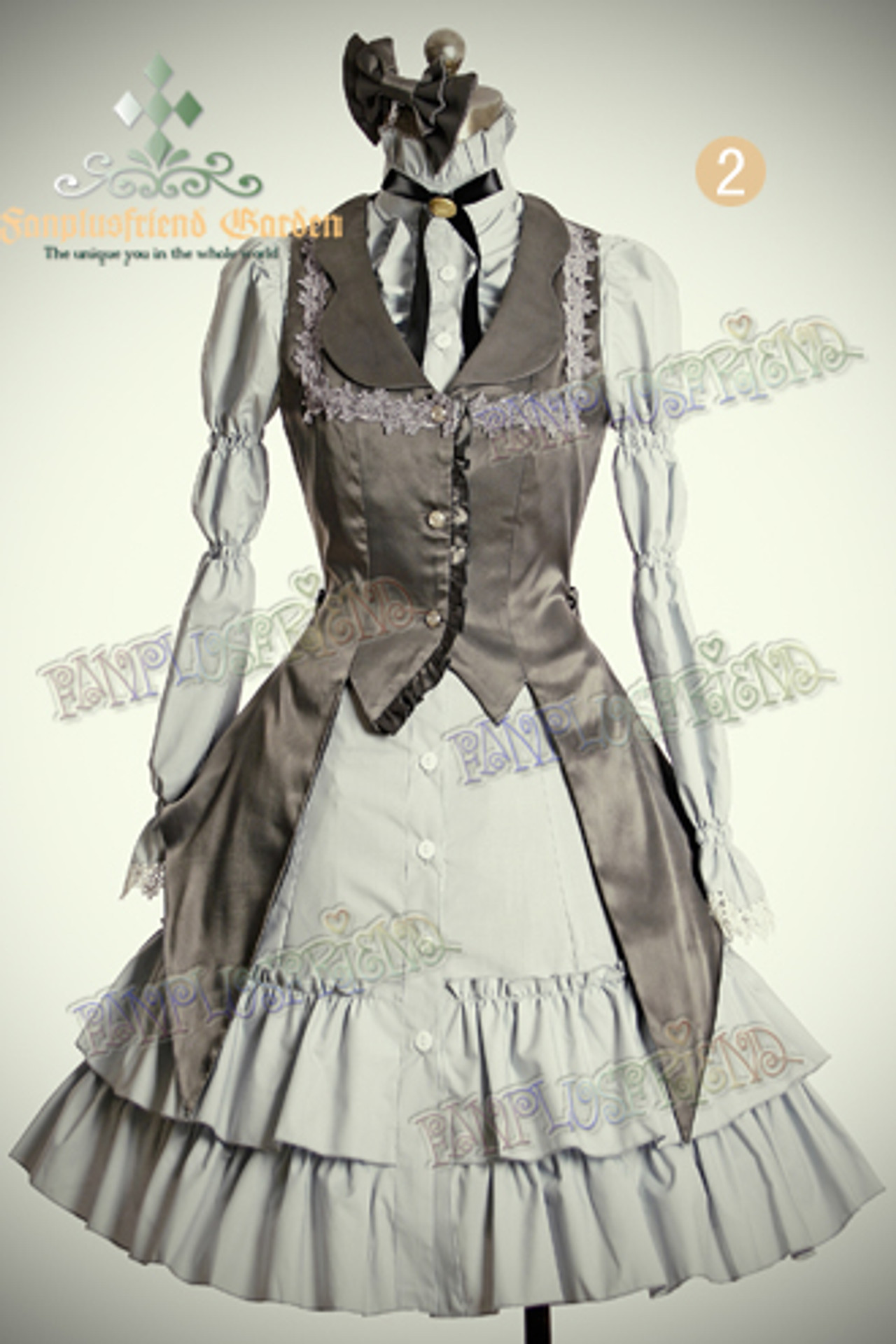 Gothic Lolita, Brocade/Jacquard Tutor Tuxedo Jacket&Hair Dress