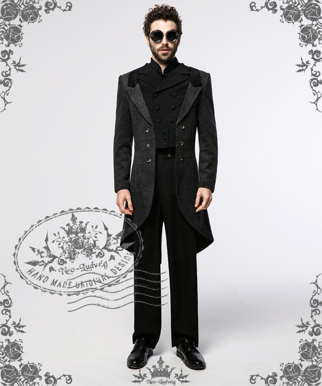 Mens victorian store long coat