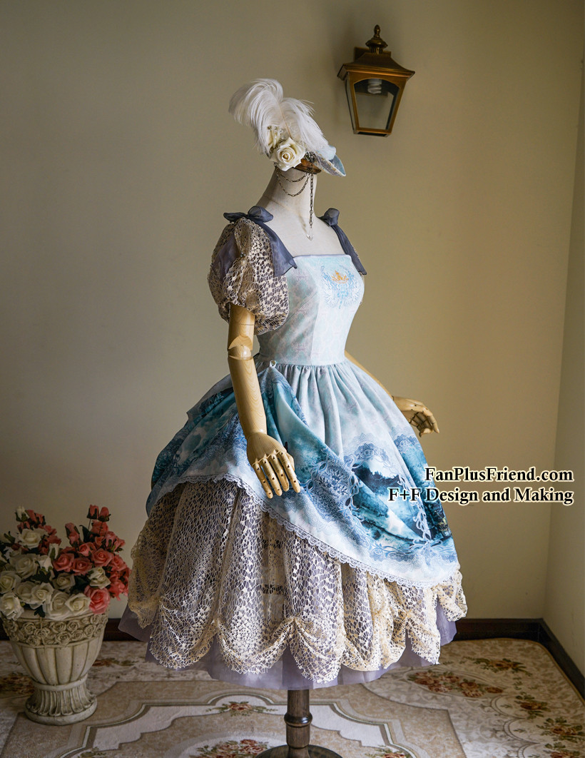 Enchanted Forest, Classic Lolita Handmade Retro Tricorn Hat Headdress