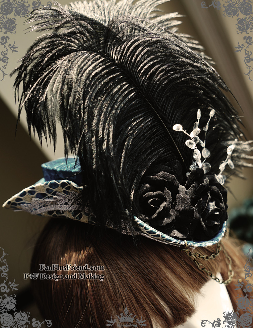Enchanted Forest, Classic Lolita Handmade Retro Tricorn Hat Headdress