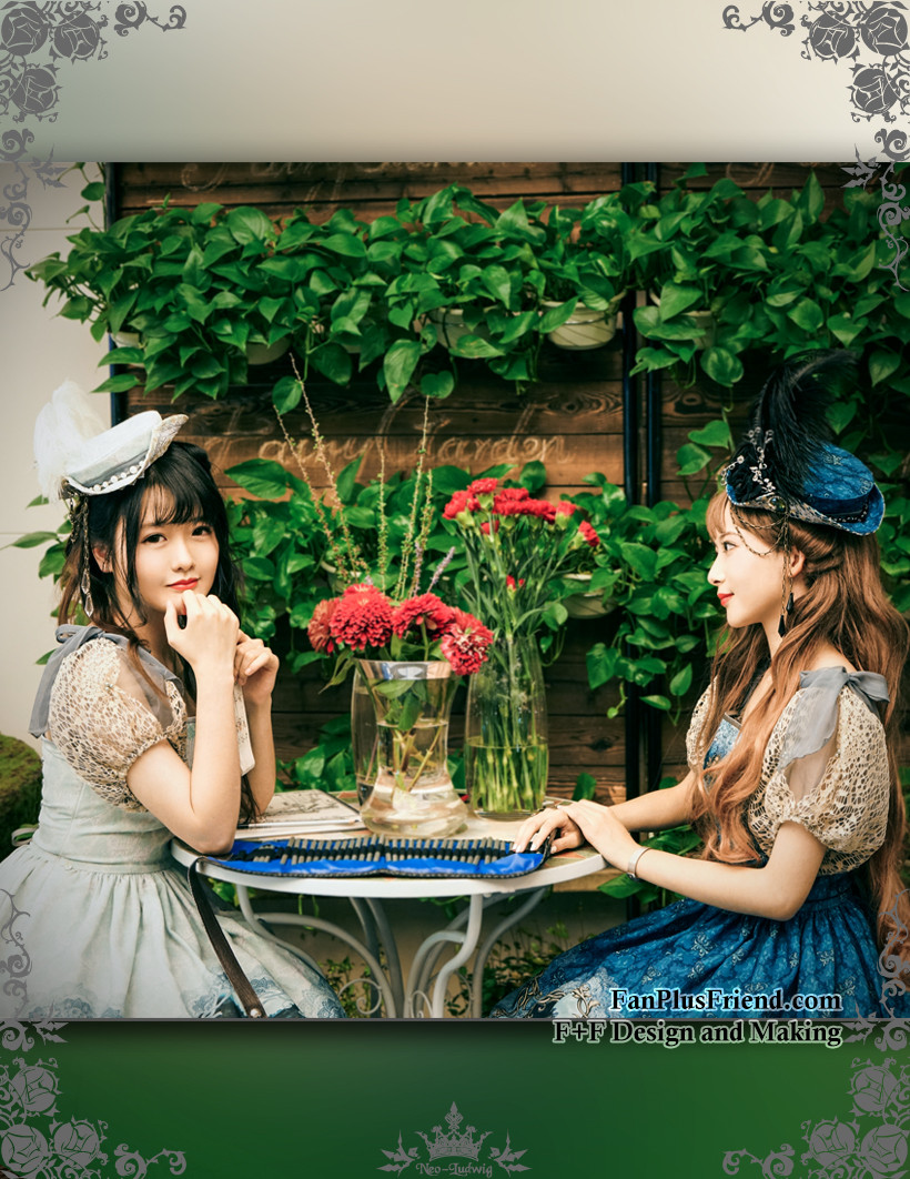 Enchanted Forest, Classic Lolita Handmade Retro Tricorn Hat Headdress