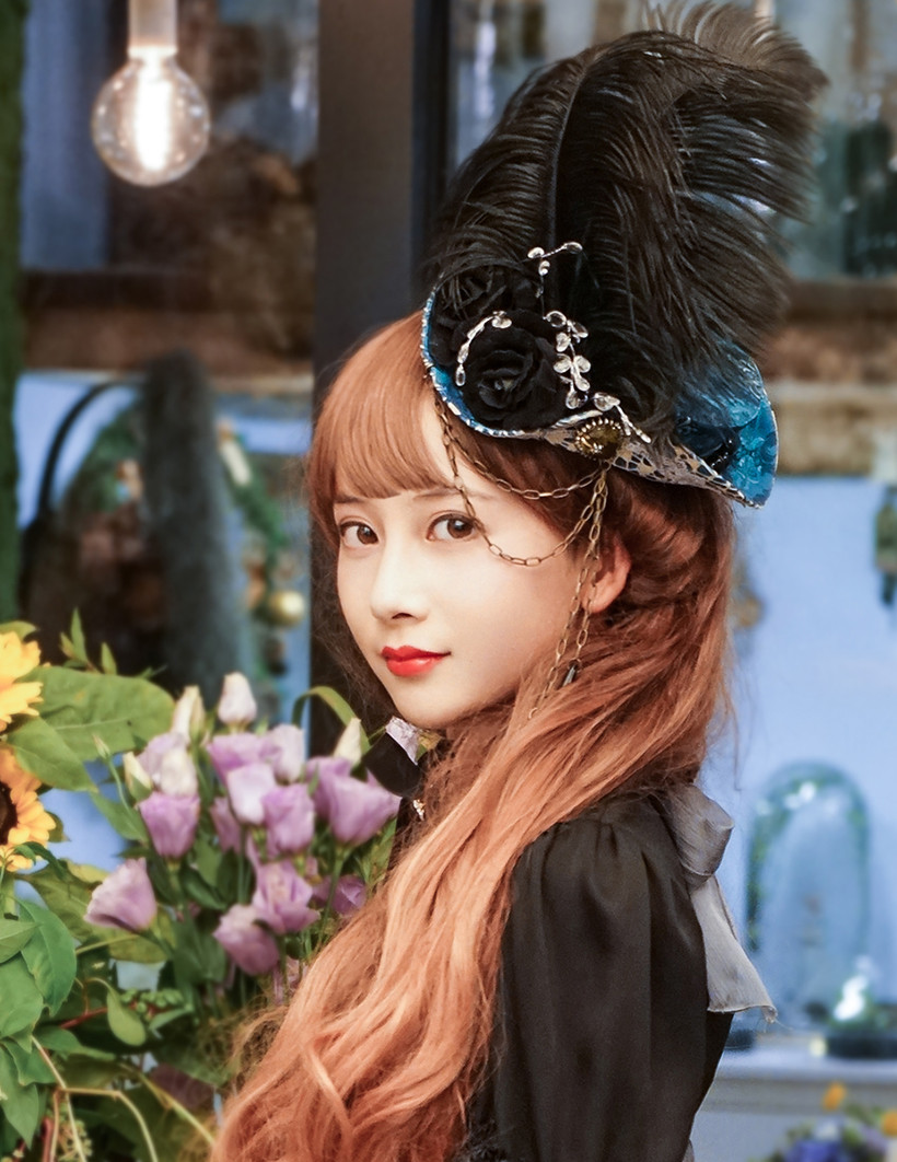 Enchanted Forest, Classic Lolita Handmade Retro Tricorn Hat Headdress