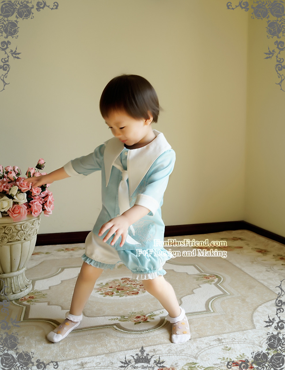 Bunny Alice Lolita Parent-Child Clothes Blouse and Scarf for