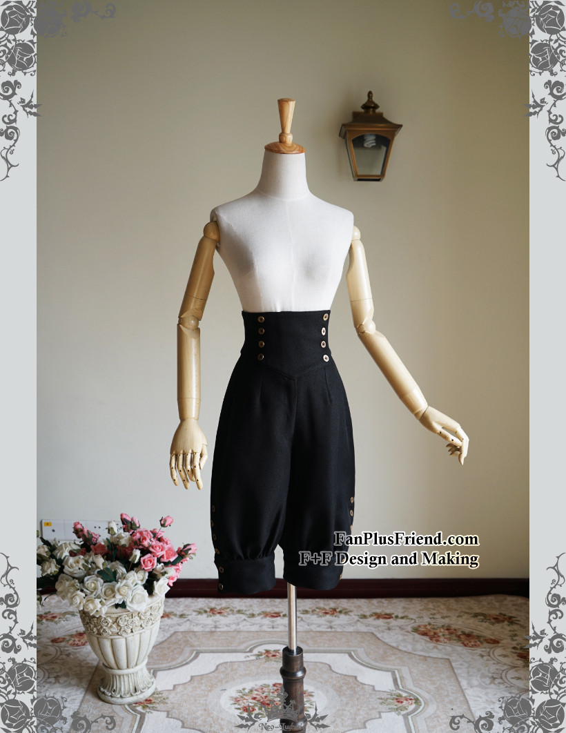 Steampunk Riding Breeches High Waisted 