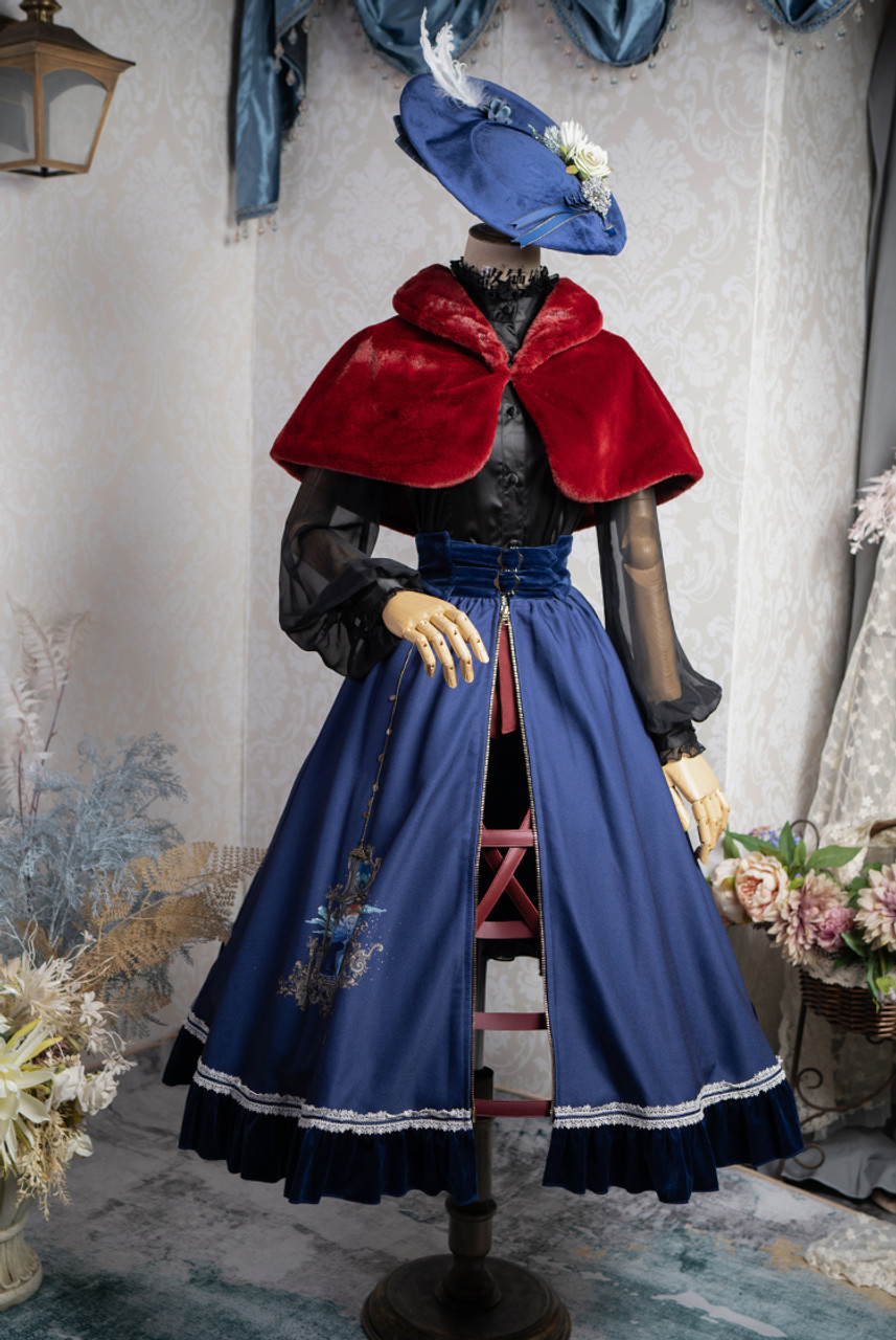 Steampunk Crinoline Midi Skirt Petticoat Cage Skirt Hoop Skirt