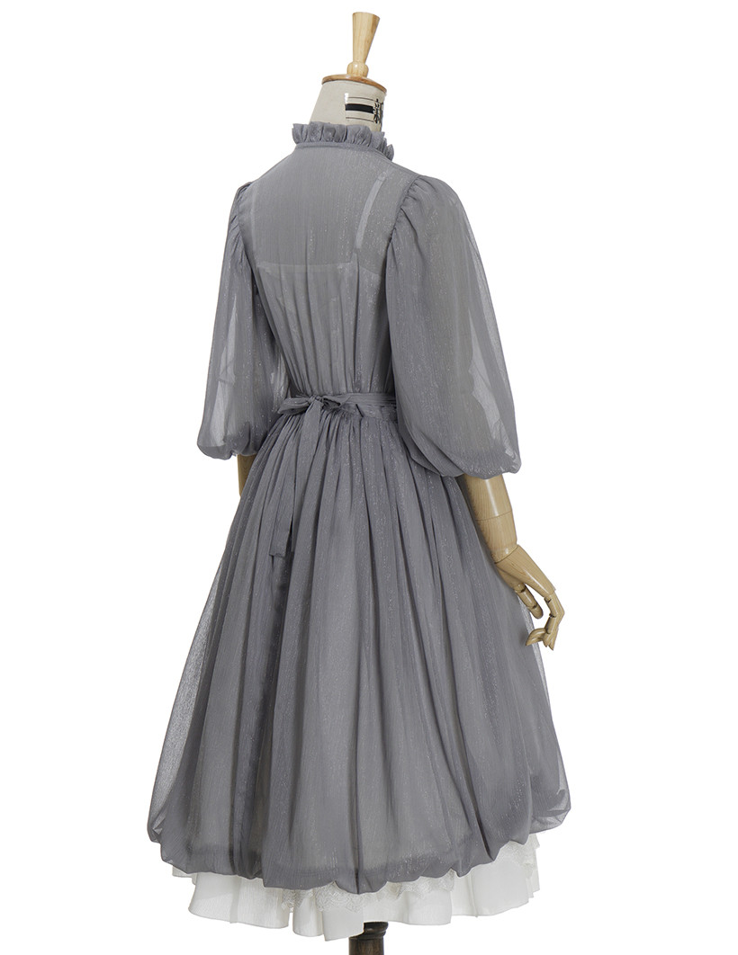 50s dress retro fashion vintage prop dress chiffon summer date going out  wedding green grey