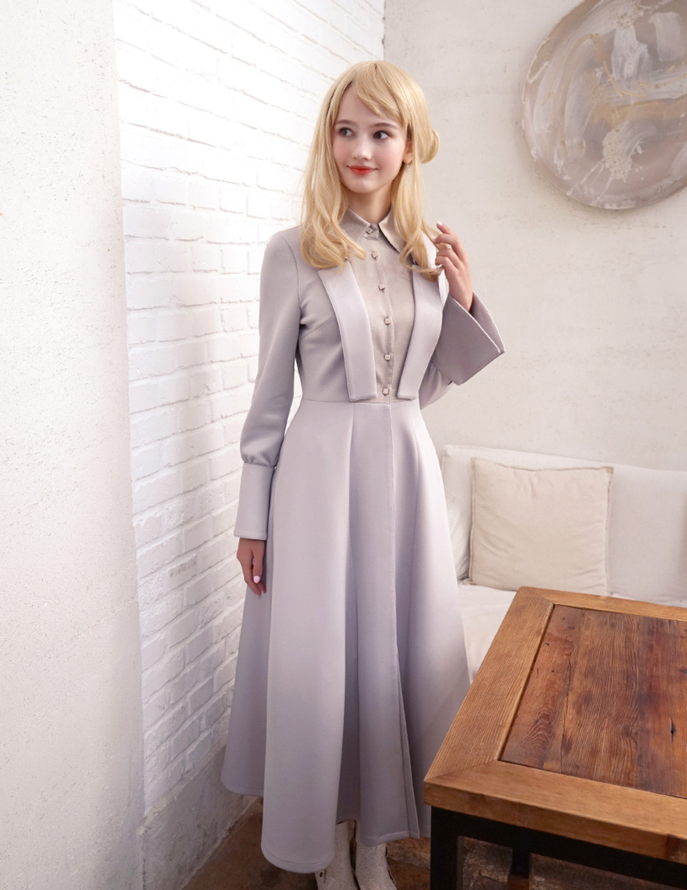【THE MOZZ】[Premium] Close Maxi Hidden Long Coat Helmut Lang Zip Classic Blazer | HELMUTLANG.COM