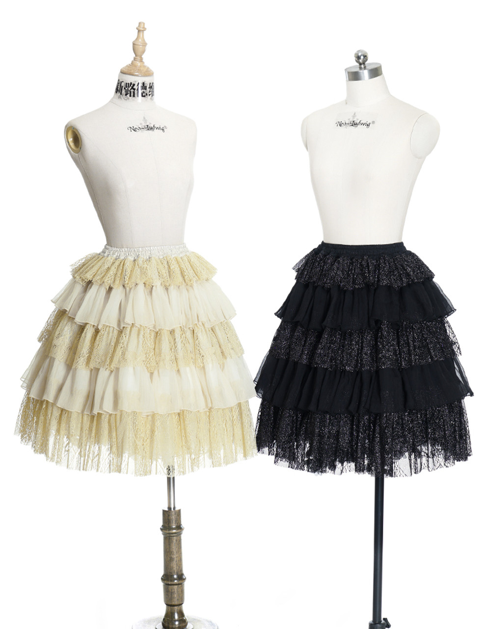 black lolita skirt