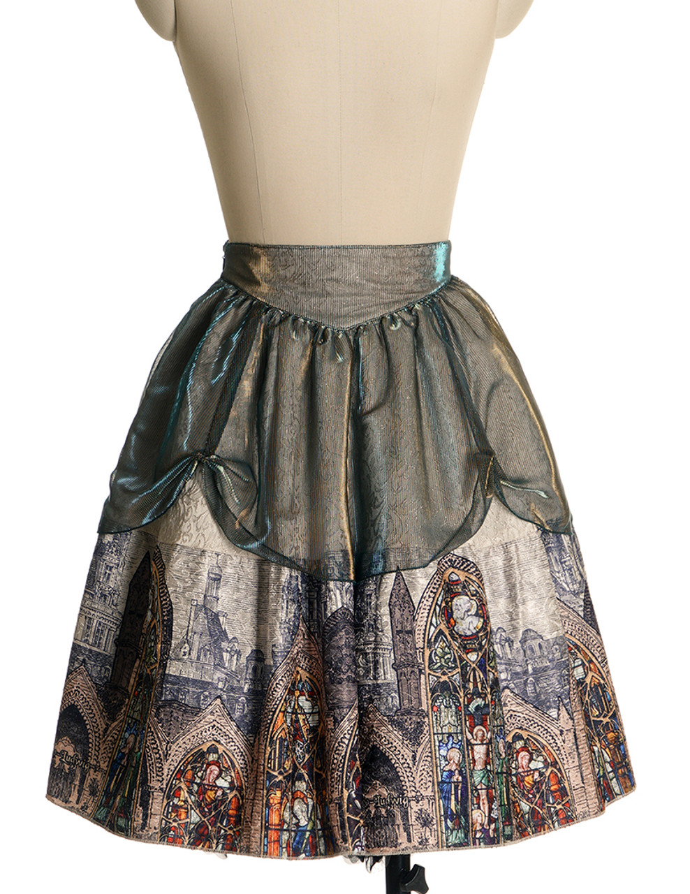 マメクロゴウチ Stained Glass Printed Skirt 20PF mame stained glass printed skirt