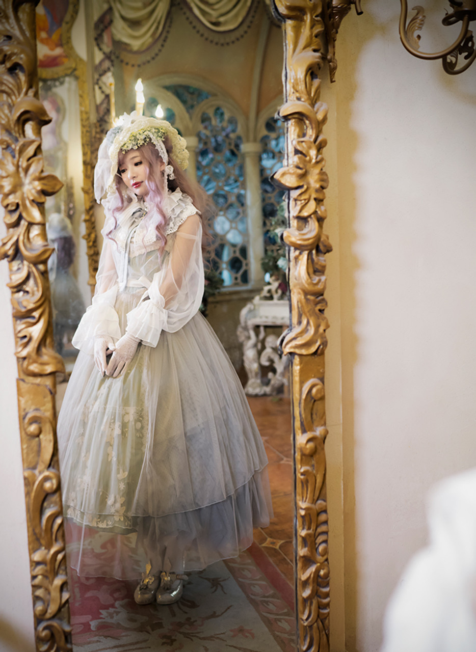 オールインワン・サロペット Flora Sardalos 'Ydra' Dress Les Sylphides, Classic Lolita Elegant Casual Long Sleeves