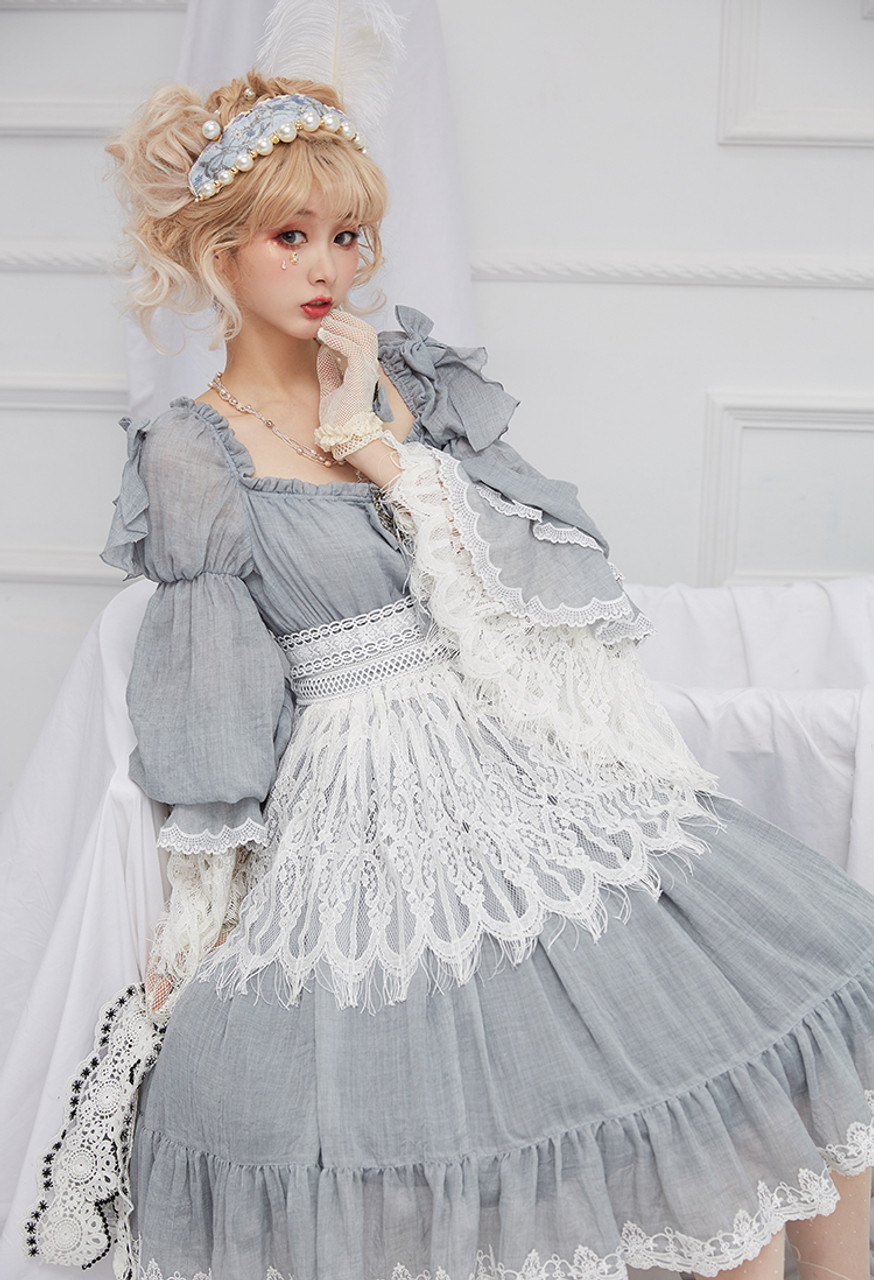 Lilly's Kloset Evening Romance Feather Corset Mini Dress (Grey