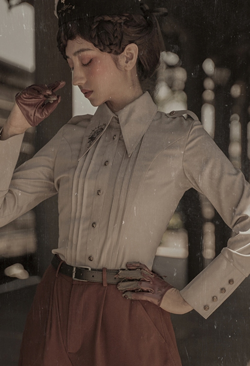 Steel Rose 2.0, Steampunk Vintage Military Style Rose