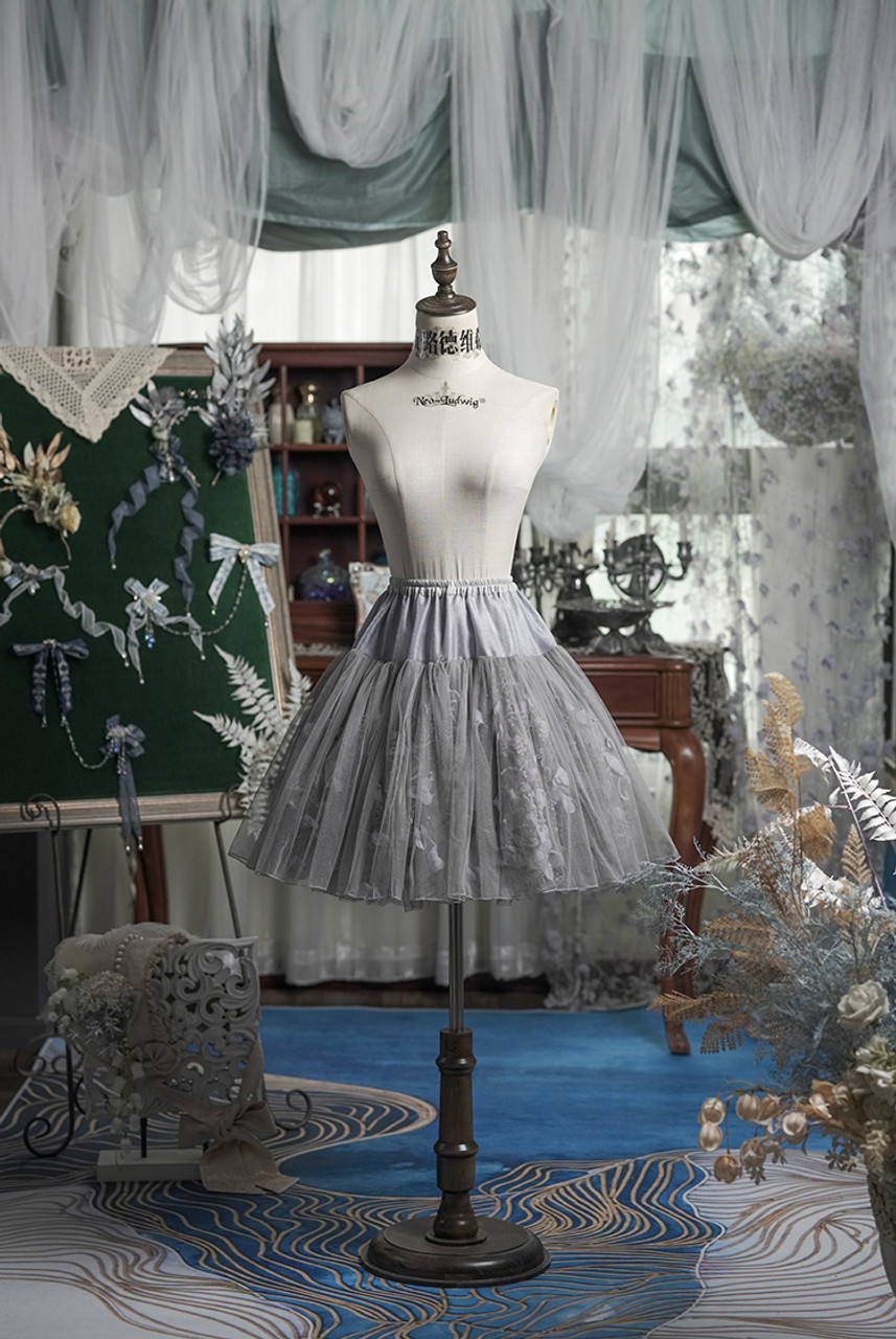 Classic Lolita Elegant Tulle Underskirt Steel Boned Petticoat