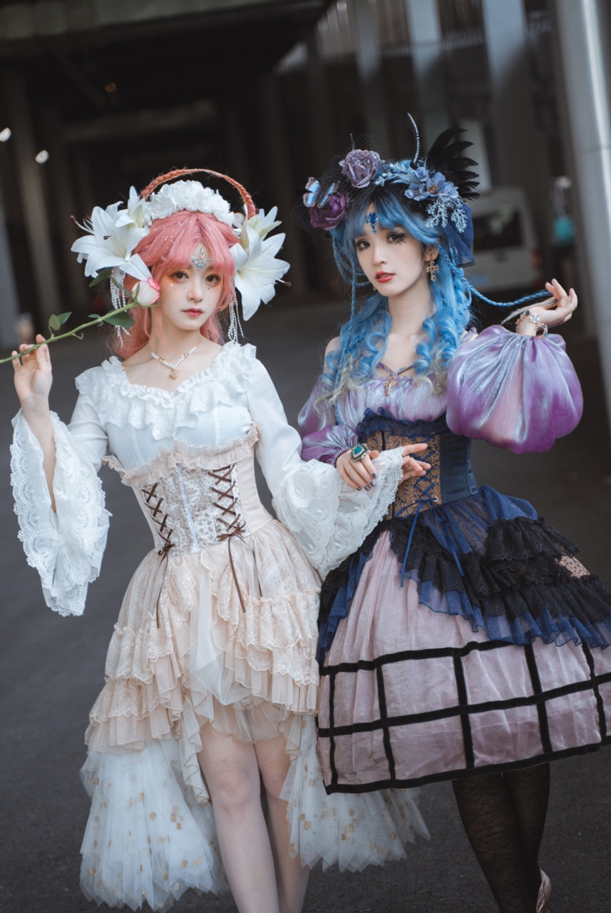 Chiffon Love Mood, Classic Lolita Elegant Steel Boned