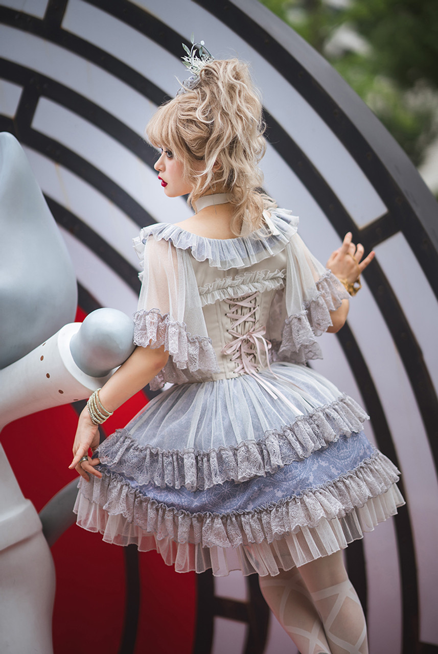 Chiffon Love Mood, Elegant Classic Lolita Fashion Steel Boned