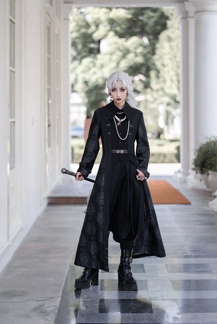 Whale Bones Bay, Gothic Fashion Pirate Punk Midi Pants Unisex