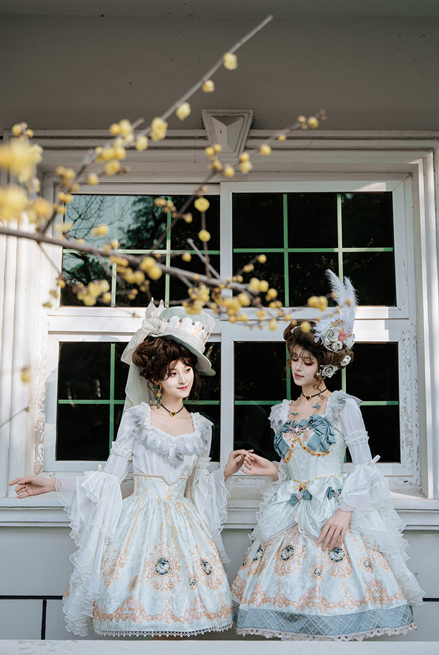 Ten O Clock Cinderella, Elegant Rococo Lolita Fashion Floral 