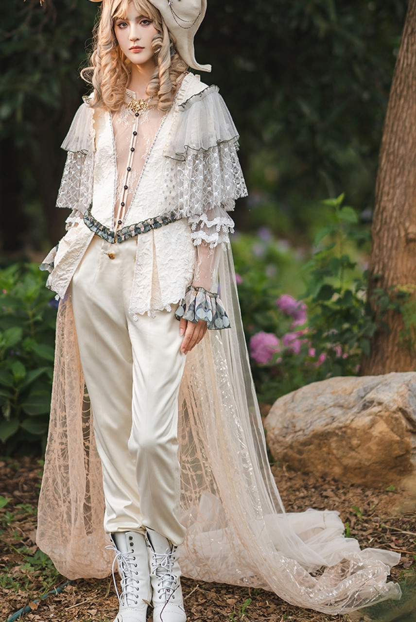 Clothing Casual Dandy Style Ceremony Time, Elegant Gothic