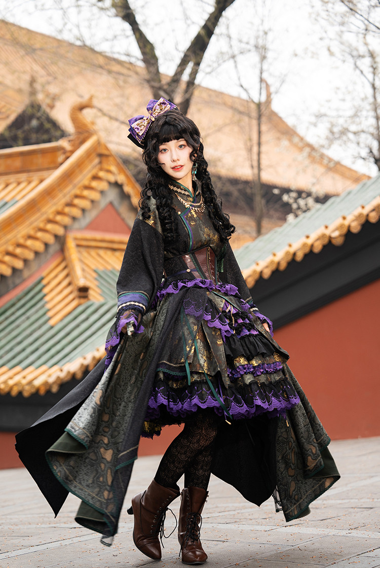 corset dress in chinese SHUSHU TONG Lace Trim Corset Dress  CHINASQUAD