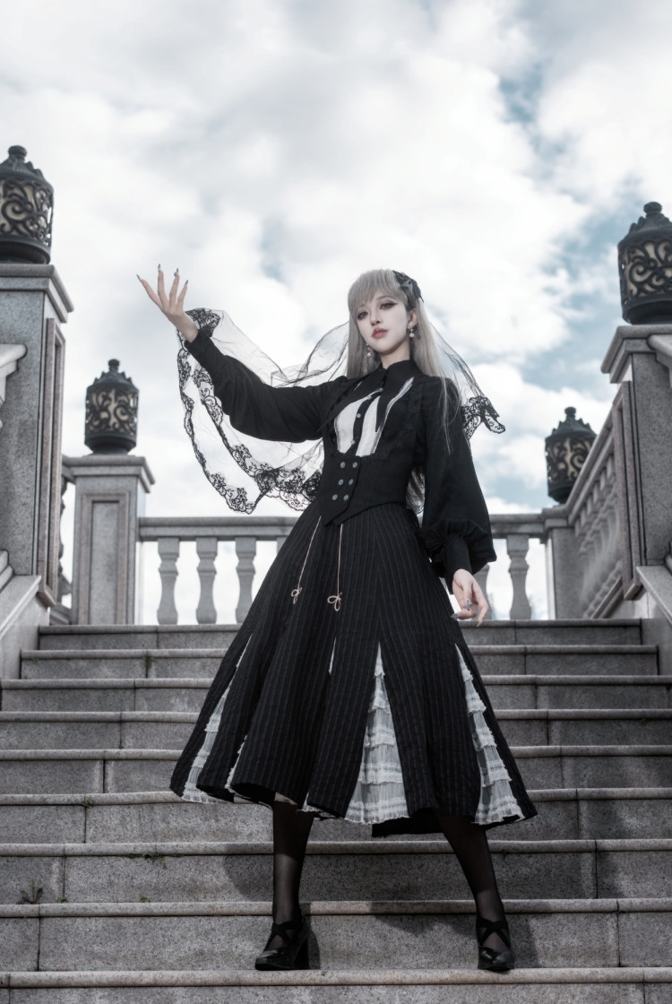 The Minder 2.0, Gothic Casual Fashion Swallowtail Collar Long
