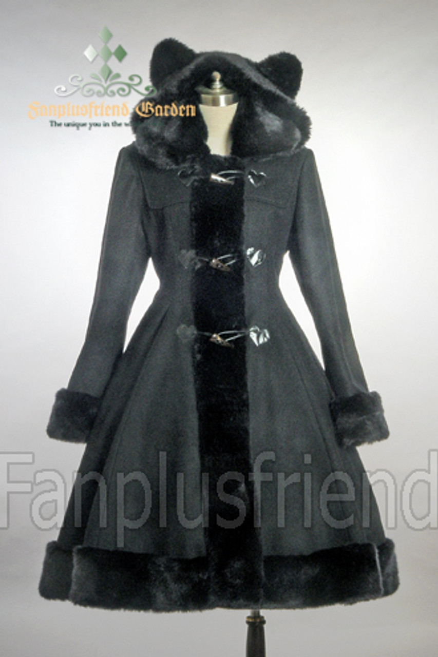 Coat with shop ears