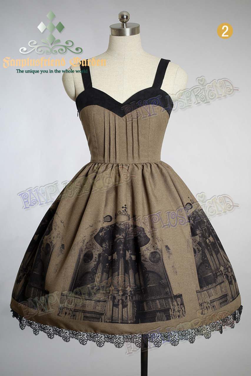 Baroque Pipe Organ Gothic&Classical Lolita Back Lacing-up