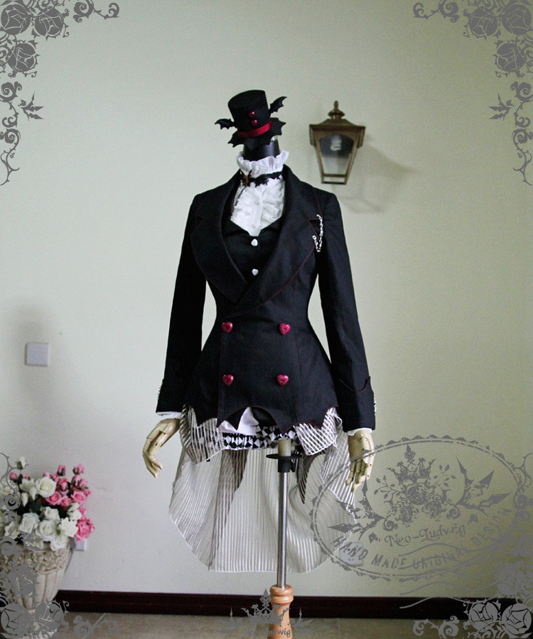 Gothic Punk Dandy Ouji Bat Coattail Jacket For Man* Instant Shipping